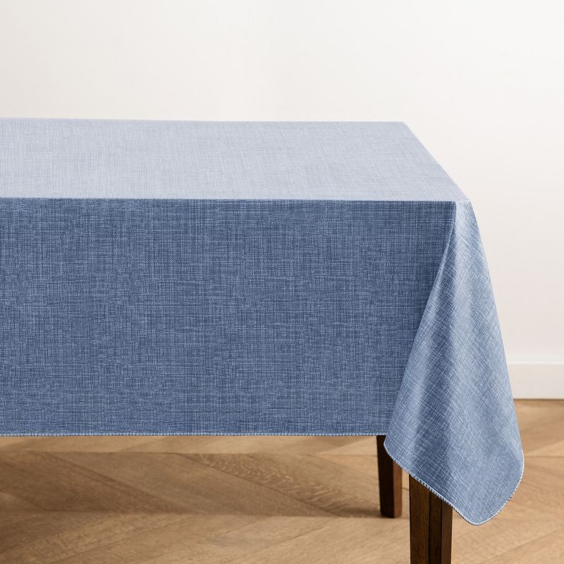Monterey Linen Texture Vinyl Indoor/Outdoor Tablecloth - Elrene Home Fashions | Target
