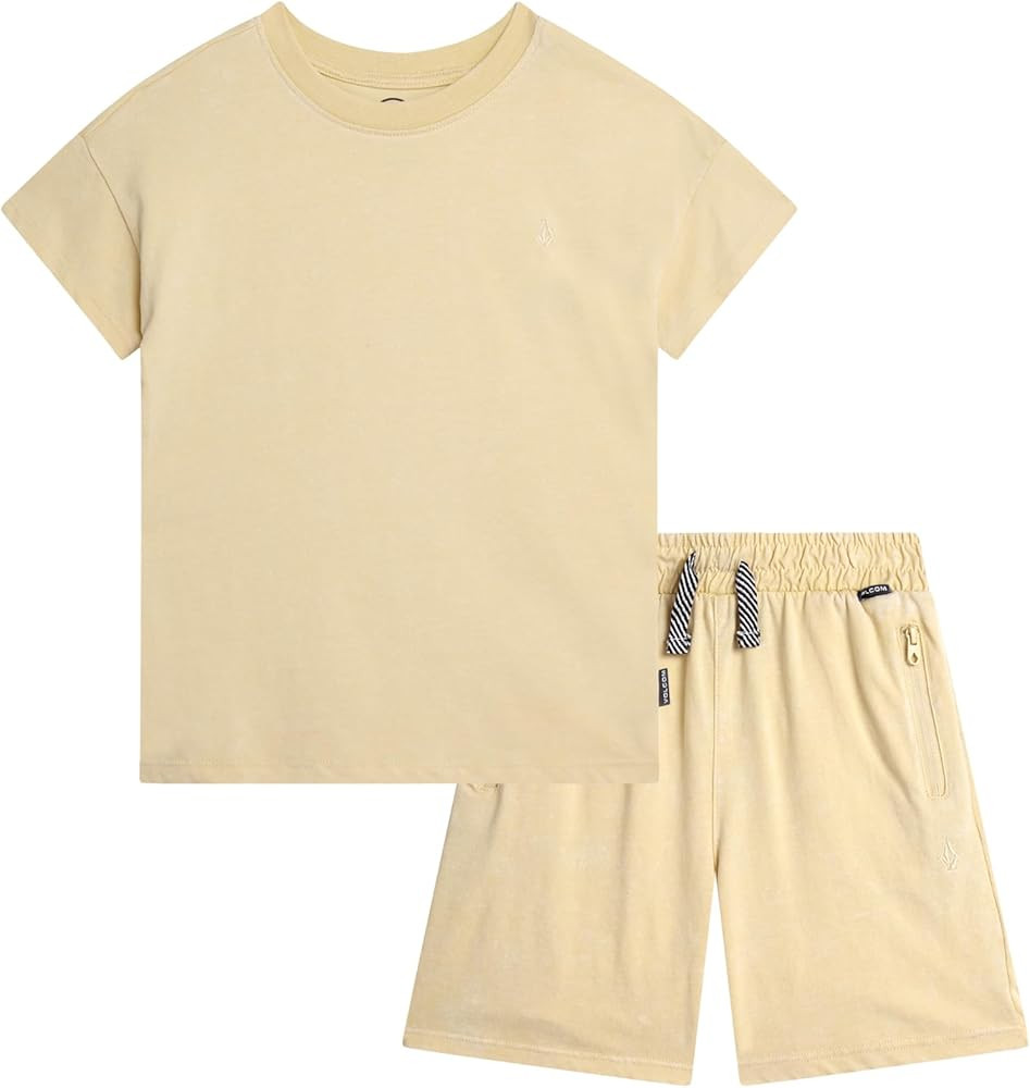 Volcom Toddler Boy Shorts Set - 2 Piece Short Sleeve Graphic Tees and Shorts for Boys - Toddler &... | Amazon (US)