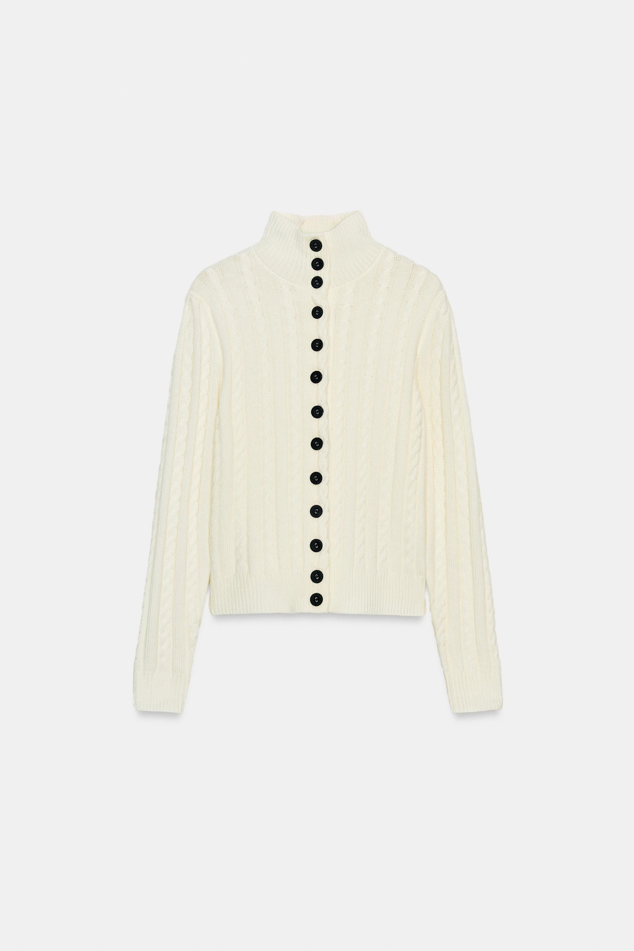 CABLE KNIT CARDIGAN | Zara US