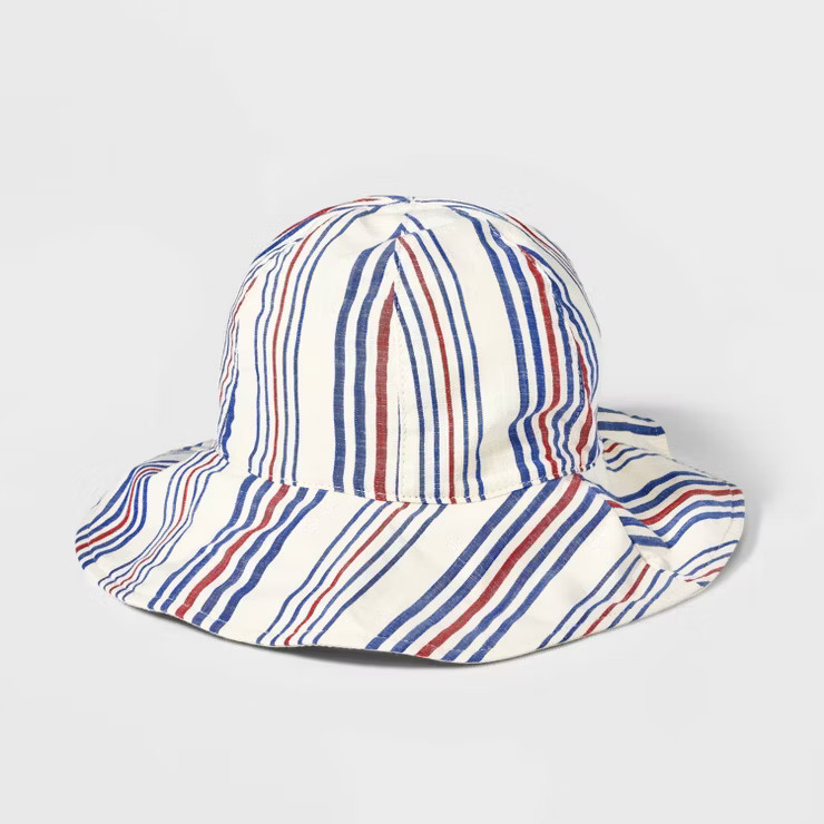 Baby Striped Reversible Bucket Hat - Cat & Jack™ | Target