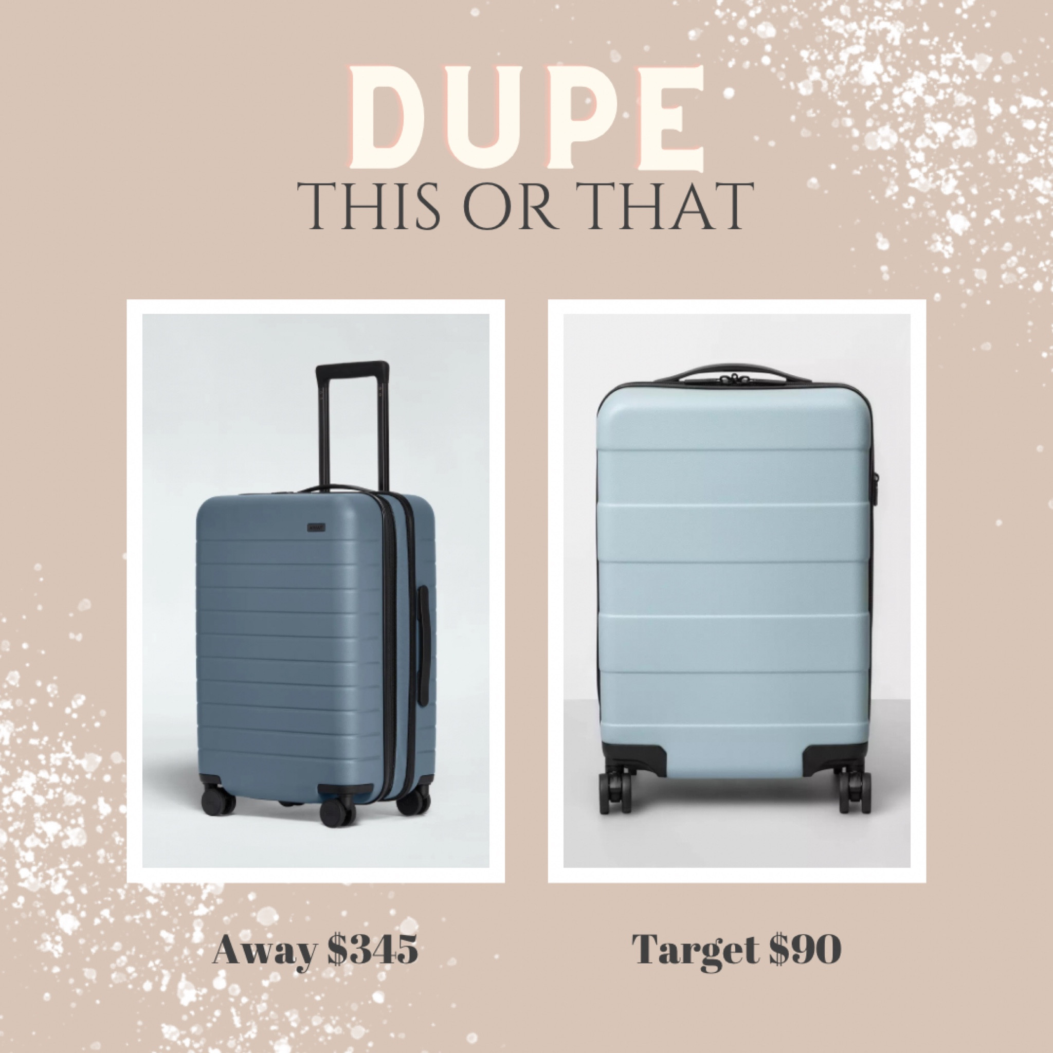 Dupe!
This or That?
Away vs Target
$345 vs $90

#LTKtravel #LTKhome #LTKitbag