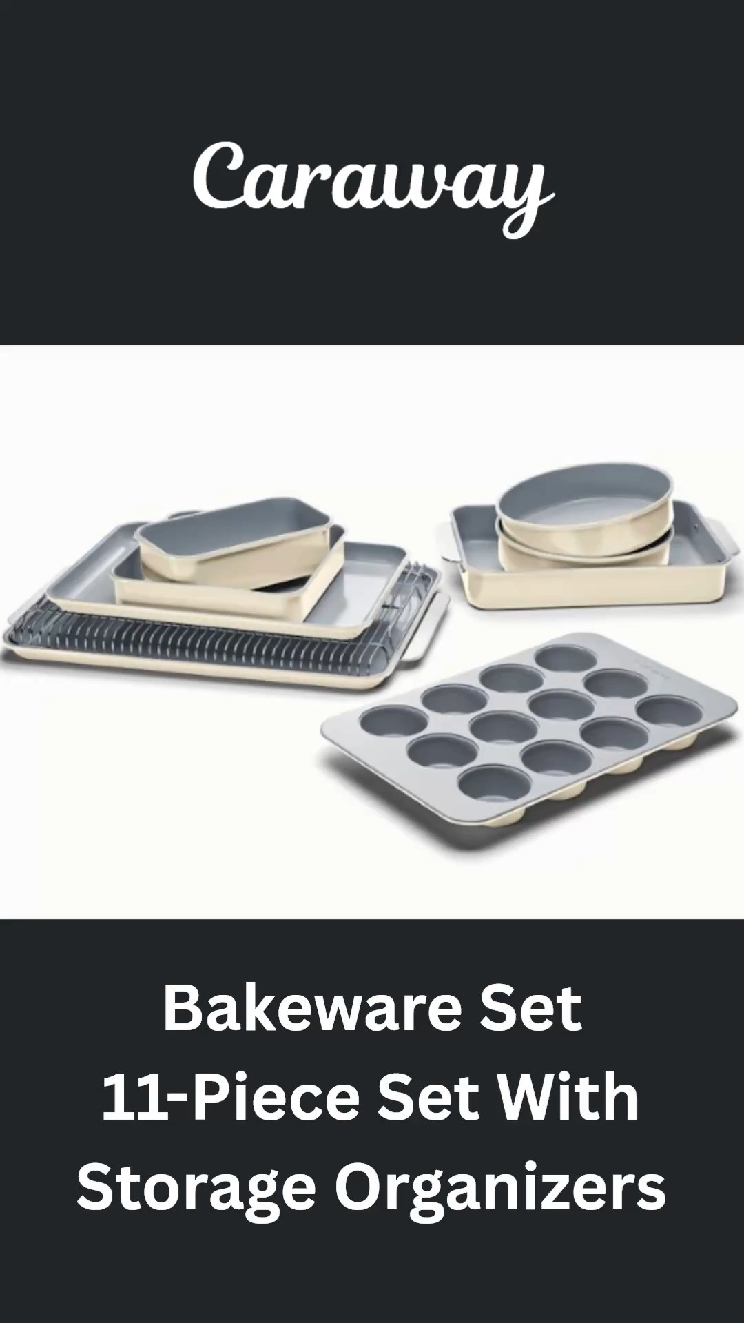 Bake cleanly and beautifully with the Caraway Ceramic Bakeware Set. Non-toxic, naturally non-stick, and complete with storage organizers to elevate your kitchen space. 🍰✨ 

 #LTKmomlife #LTKfoodie #LTKHome