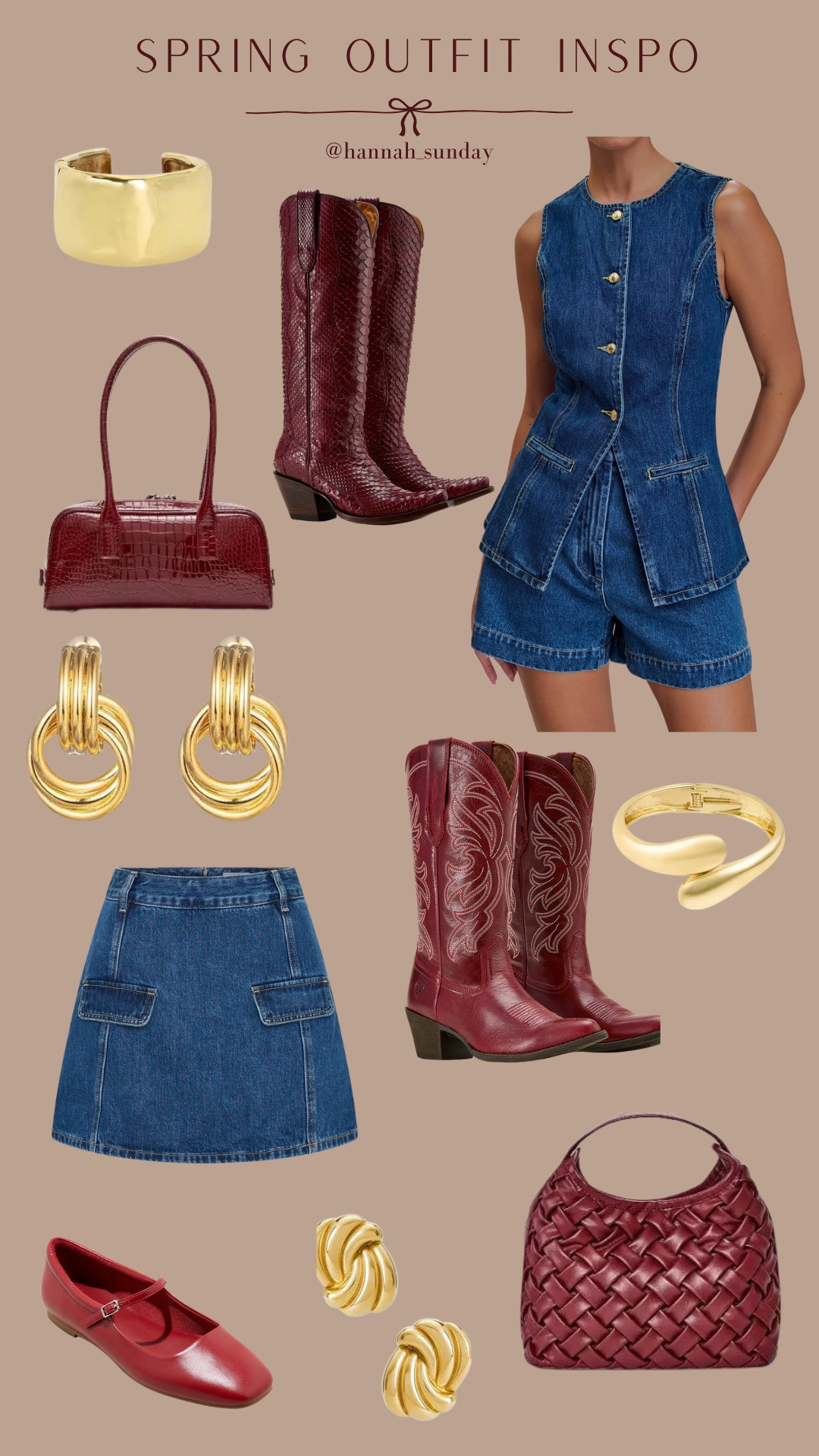 I am absolutely loving denim lately and feel like the pops of red are perfect for spring! 

spring outfit, country concert outfits, denim outfits, outfit inspo, date night outfit

 

 

#LTKSeasonal #LTKSaleAlert #LTKFindsUnder50