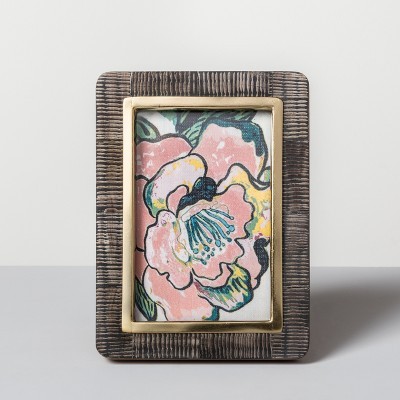 4" x 6" Scratched Bone Photo Frame Dark Brown - Opalhouse™ | Target