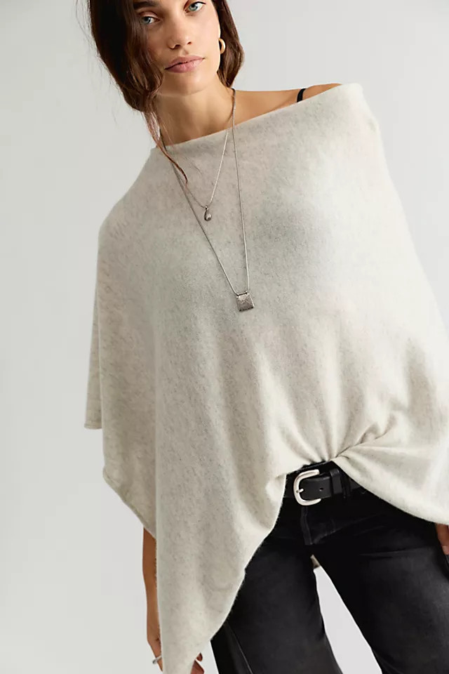 Simply Cashmere Poncho | Free People (Global - UK&FR Excluded)