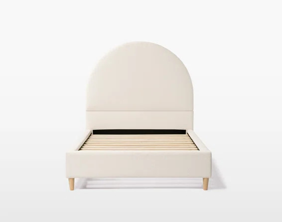 Arvin Upholstered Cream Boucle Bed Frame | Wayfair North America