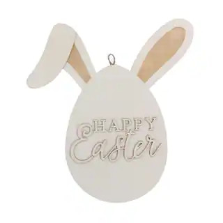 15" Unfinished Wood Happy Easter Plaque by Make Market® | Michaels | Michaels Stores