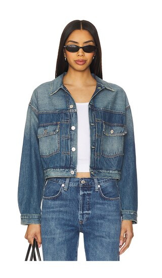 Alma Jean Jacket in Darvi | Revolve Clothing (Global)