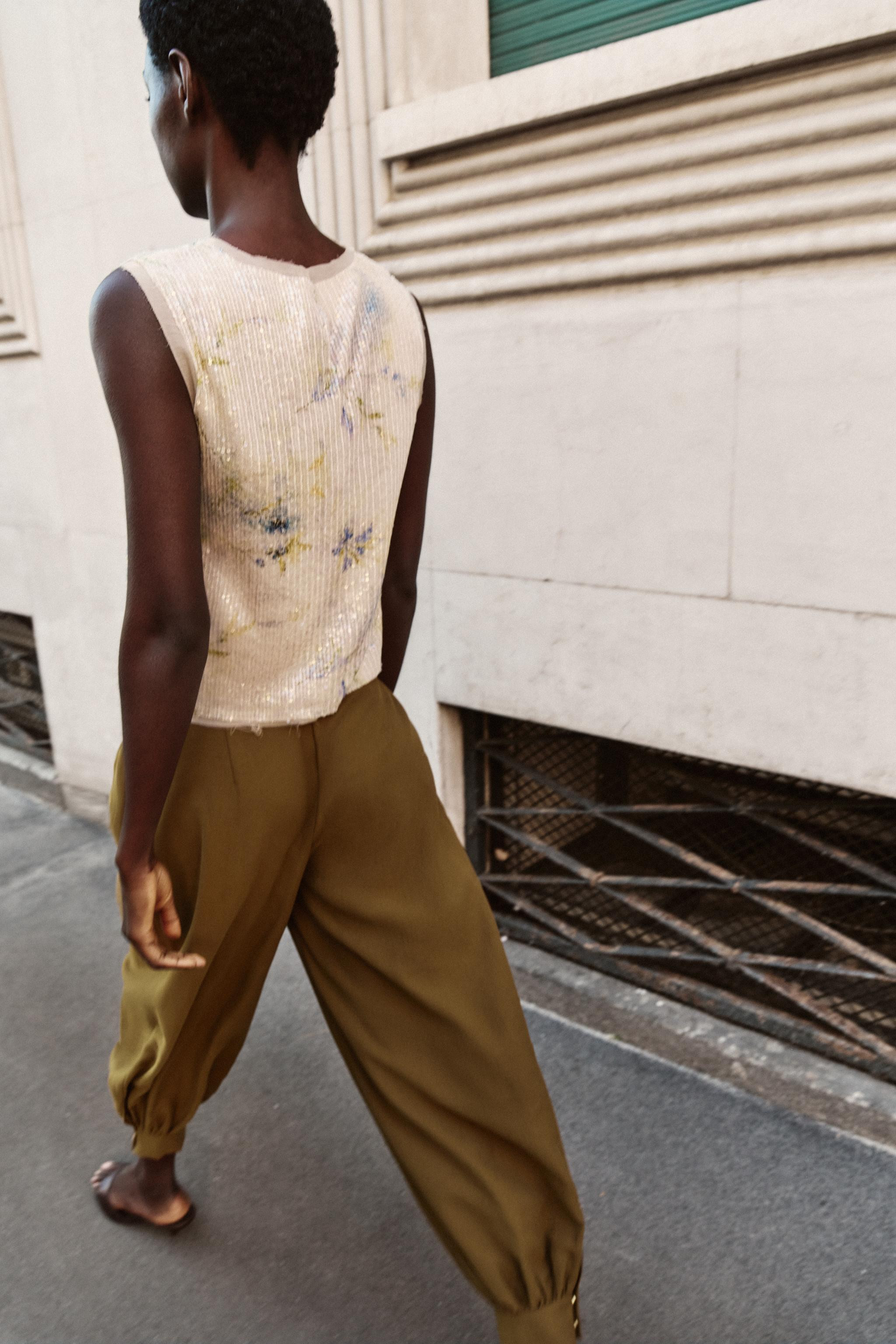 SEQUIN KNIT TOP | Zara US