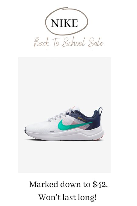 Nikes back to school sale is so good! Several colors and prints in this shoe. Marked down to$42! Will sell out! 

Shoe, Nike, back to school sale

#LTKBacktoSchool #LTKshoecrush #LTKunder50