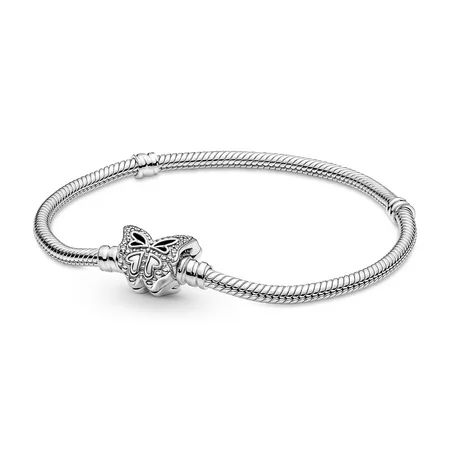 Pandora Moments Butterfly Clasp Snake Chain Bracelet | Walmart (US)
