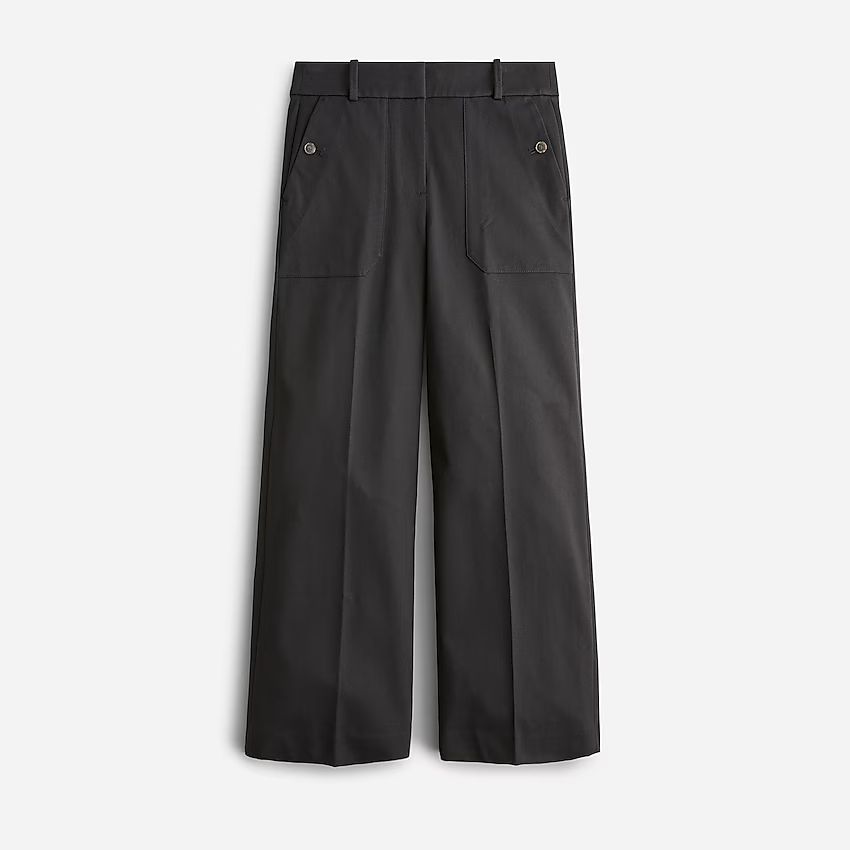 Sydney wide-leg pant in bi-stretch cotton | J.Crew US