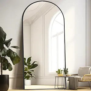 76"x34" Large Mirror Full Length, Arched Full Length Mirror with Stand, Extra Large Floor Mirror ... | Amazon (US)
