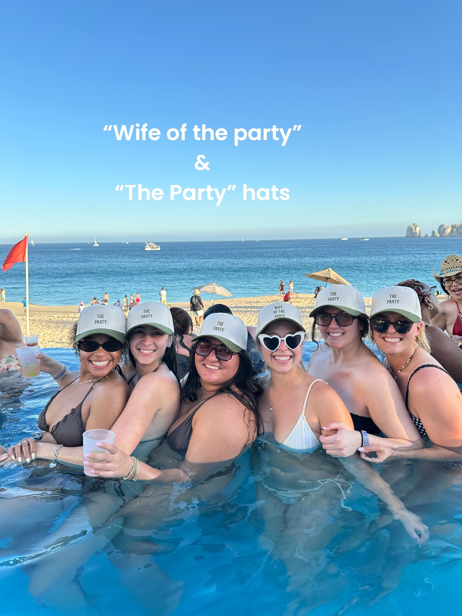 Wife of the party & the party hats🤩 I custom ordered these matching hats for my bridesmaids on my bachelorette 

#LTKWedding #LTKBeauty #LTKootd