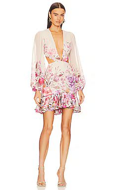 Michael Costello x REVOLVE Carey Mini Dress in Nude from Revolve.com | Revolve Clothing (Global)