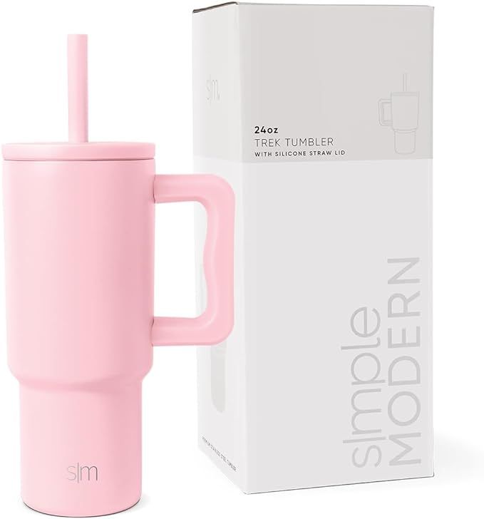 Simple Modern Kids 24 oz Tumbler with Handle and Silicone Straw Lid | Spill Proof and Leak Resist... | Amazon (US)