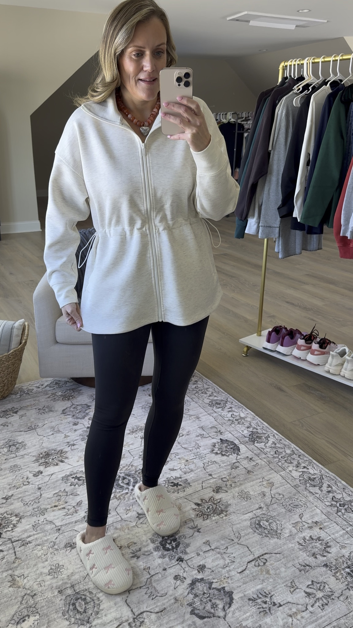 So impressed with this line! Fits TTS 

Valentine’s Day
Denim top
Leggings 
Zip up sweatshirt 
Boyfriend fit denim  
Graphic tee 
Slippers
Mom outfit 
OOTD 

#LTKmomlife #LTKdayinmylife #LTKootd