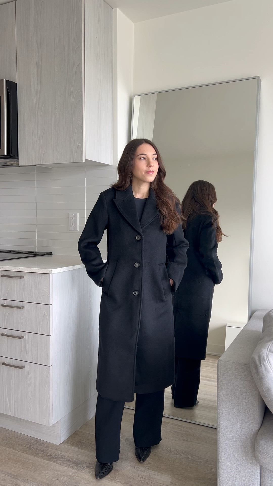 Petite friendly wool blend tailored coat ☁️

This single-breasted wool-blend tailored coat features an interior pocket, button-front closure, and side pockets. It’s perfect for dressing up with a bodysuit, tailored pants, and heeled boots, or wearing more casually over a petite-friendly sweatsuit. It comes in 4 different colours (black, camel, dark coffee, and brown herringbone).

I’m wearing a size XXS PETITE 

Wool coat, tailored coat, fall coat, petite coat, petite wool coat, black coat, Abercrombie coat 

#LTKpetite #LTKcanada #LTKfall