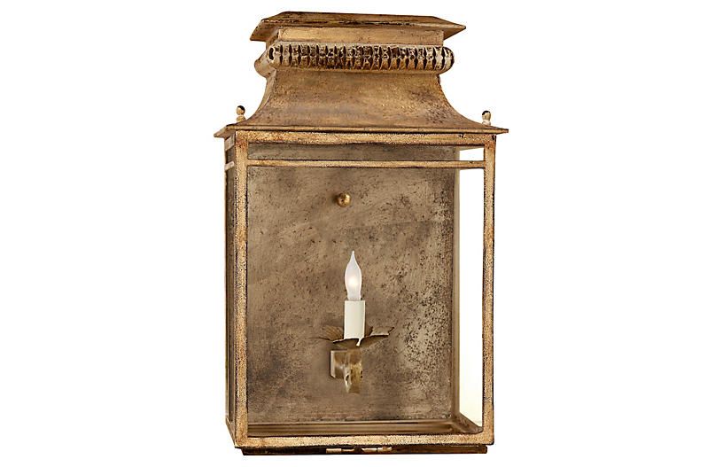 Flea Market Lantern, Gilded Iron | One Kings Lane