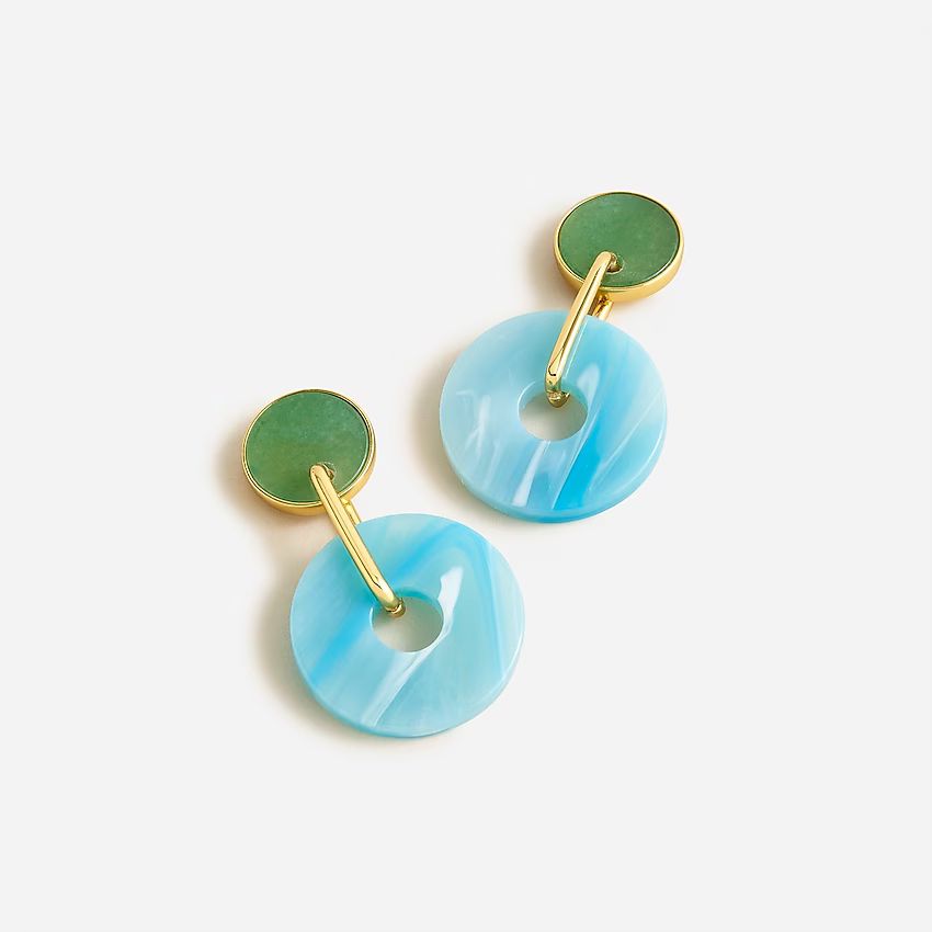 Disc drop earrings | J.Crew US