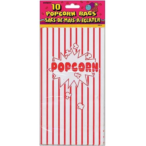Unique Industries Assorted Colors Striped Birthday Party Bags, 10 Count | Walmart (US)
