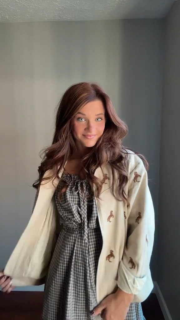 If fall was an outfit, this would be it 🤎

size S in the dress & the jacket 
use code MSATENZIE to save $$$

#LTKSaleAlert #LTKStyleTip #LTKU