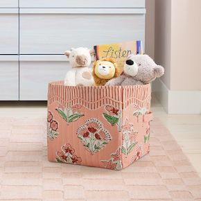 Blossom Quilted Bins | West Elm (US)