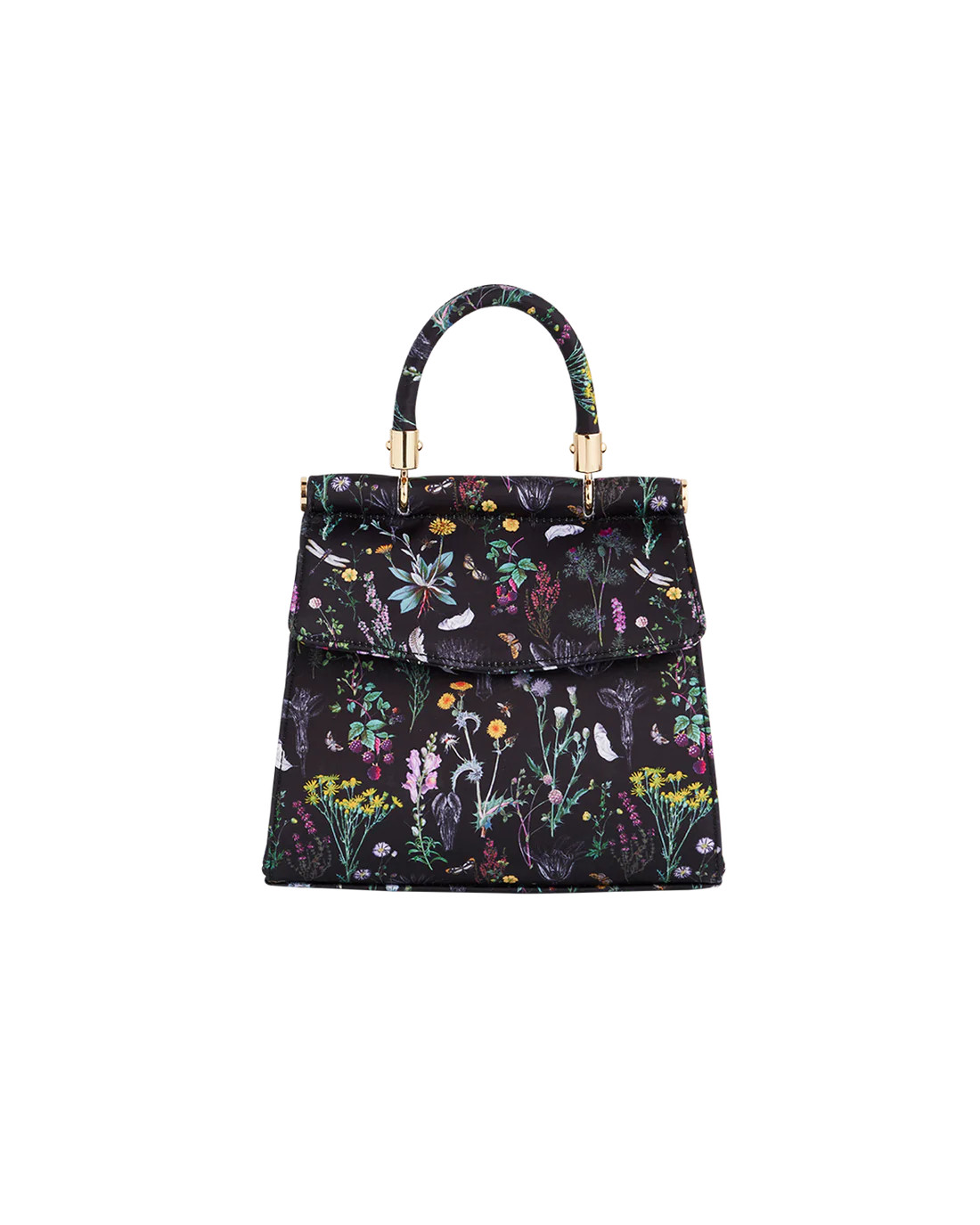 Black Wilderness Mini Top Handle Tote | Fable England