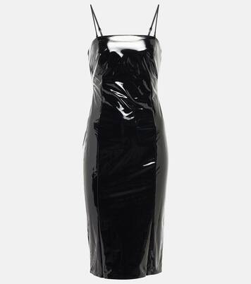Faux leather-paneled mini dress | Mytheresa (US/CA)