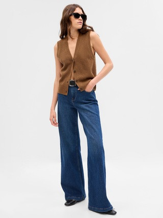 CashSoft Rib Sweater Vest | Gap (US)