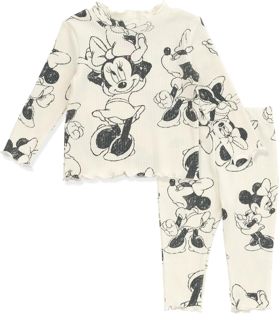 Disney Minnie Mouse Winnie the Pooh The Aristocats Lilo & Stitch Peplum T-Shirt and Pants Newborn... | Amazon (US)