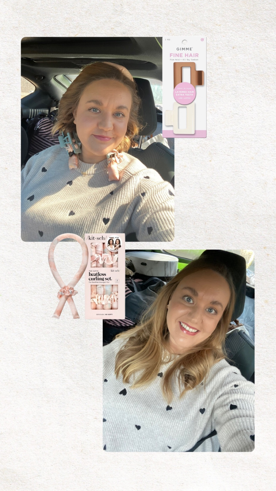 Travel hair, heartless curls, hair waves, hair clips, hair styling, hair style, beauty, road trip, airplane, claw clips

#LTKBeauty #LTKTravel #LTKFindsUnder50