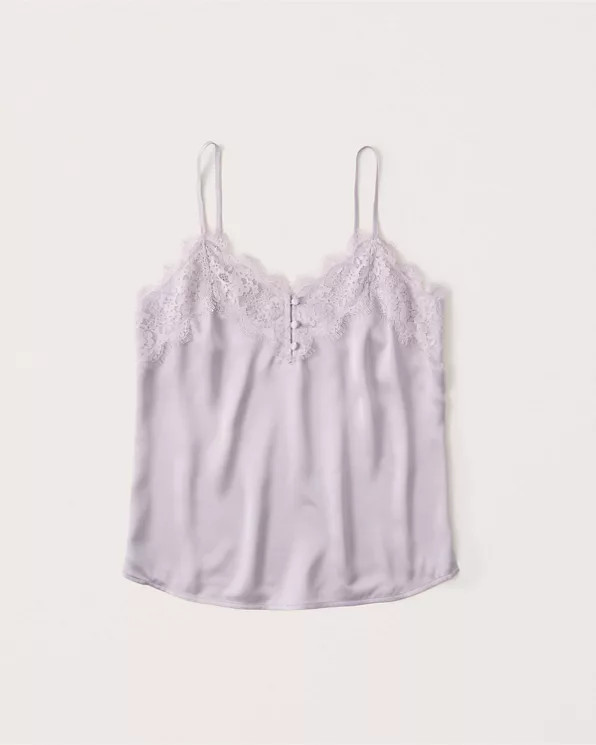 Women's Lace-Trim Cami | Women's Tops | Abercrombie.com | Abercrombie & Fitch (US)