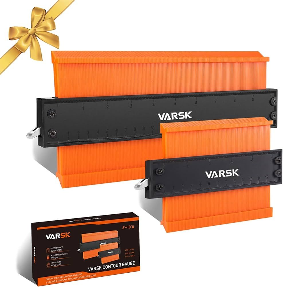 Men Stocking Stuffers Christmas Gifts for Men Dad Him - VARSK Contour Gauge Tool with Lock 5+10 I... | Amazon (US)