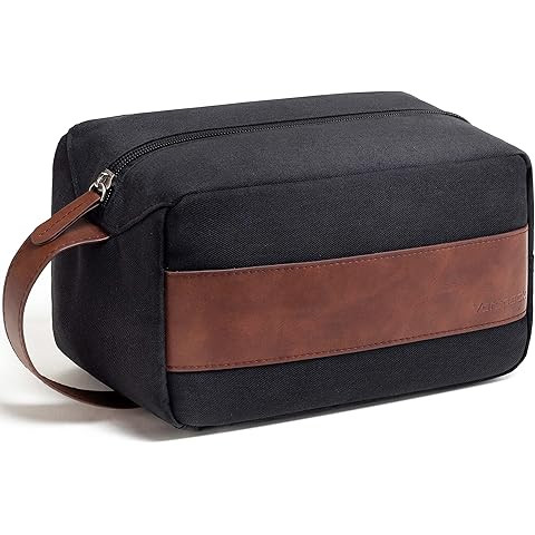 Travel Toiletry Bag for Men, Hanging Toiletry Organizer, Water Resistant Shaving Kit with Large C... | Amazon (US)