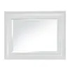 Style Selections 21.5-in W x 27.5-in H Rectangle White Beveled Wall Mirror | Lowe's