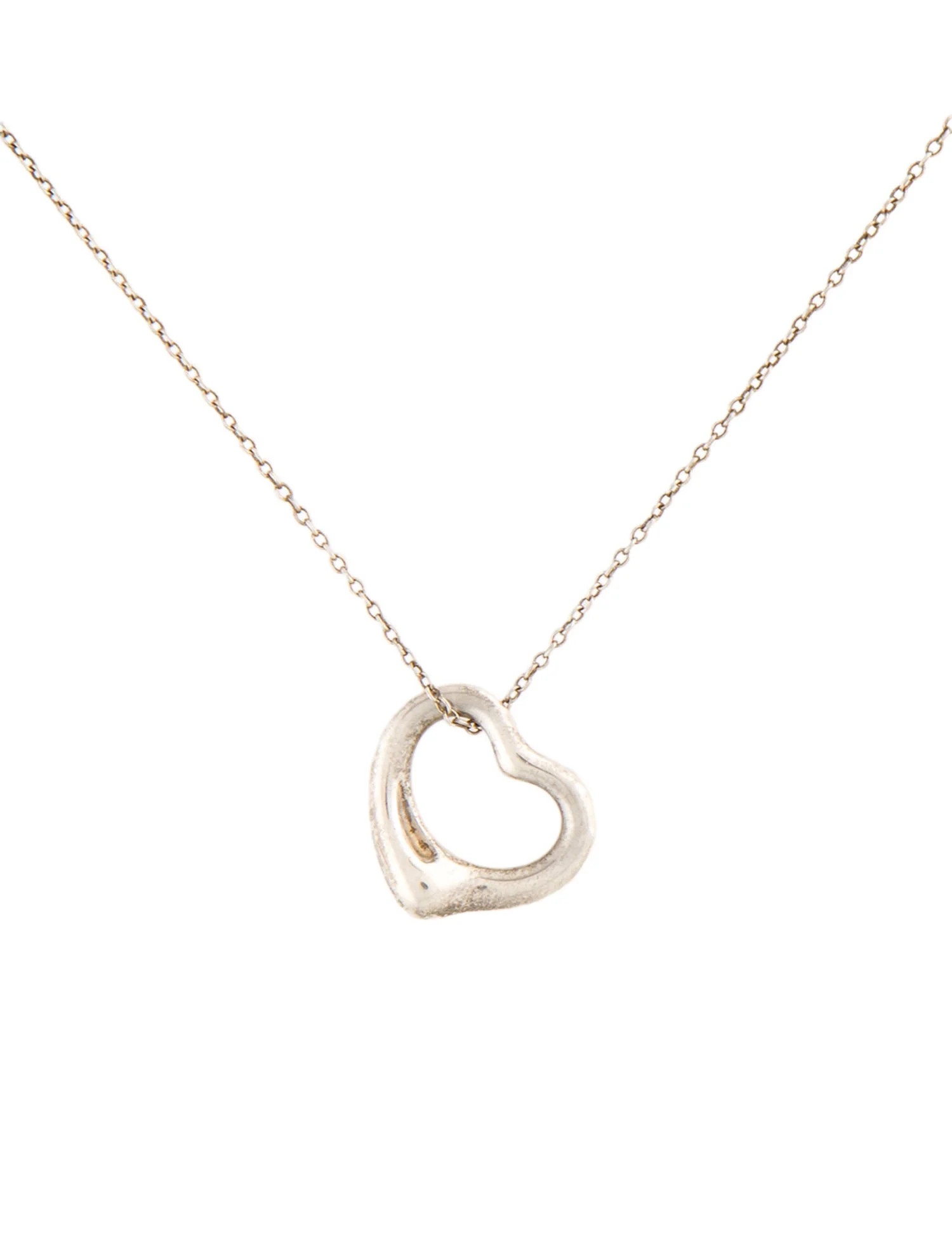 Open Heart Pendant Necklace | The RealReal