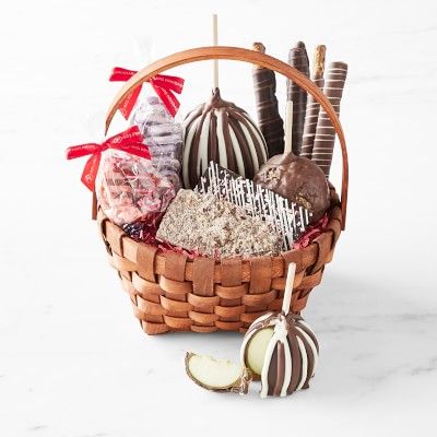 Holiday Caramel Apple Gift Basket, Medium | Williams-Sonoma