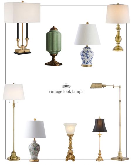 Modern lamps that look Vintage / antique

Want a vintage or antique lamp? Here are some great buys for the look. 
Table lamp | antique brass | touch lamp | floor lamp | vintage home

#LTKHome #LTKFindsUnder100