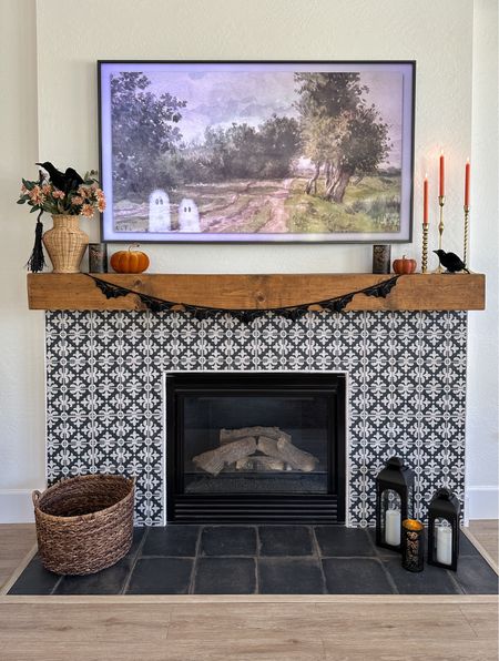 Halloween Mantel Decor 

#LTKHalloween #LTKhome #LTKsalealert