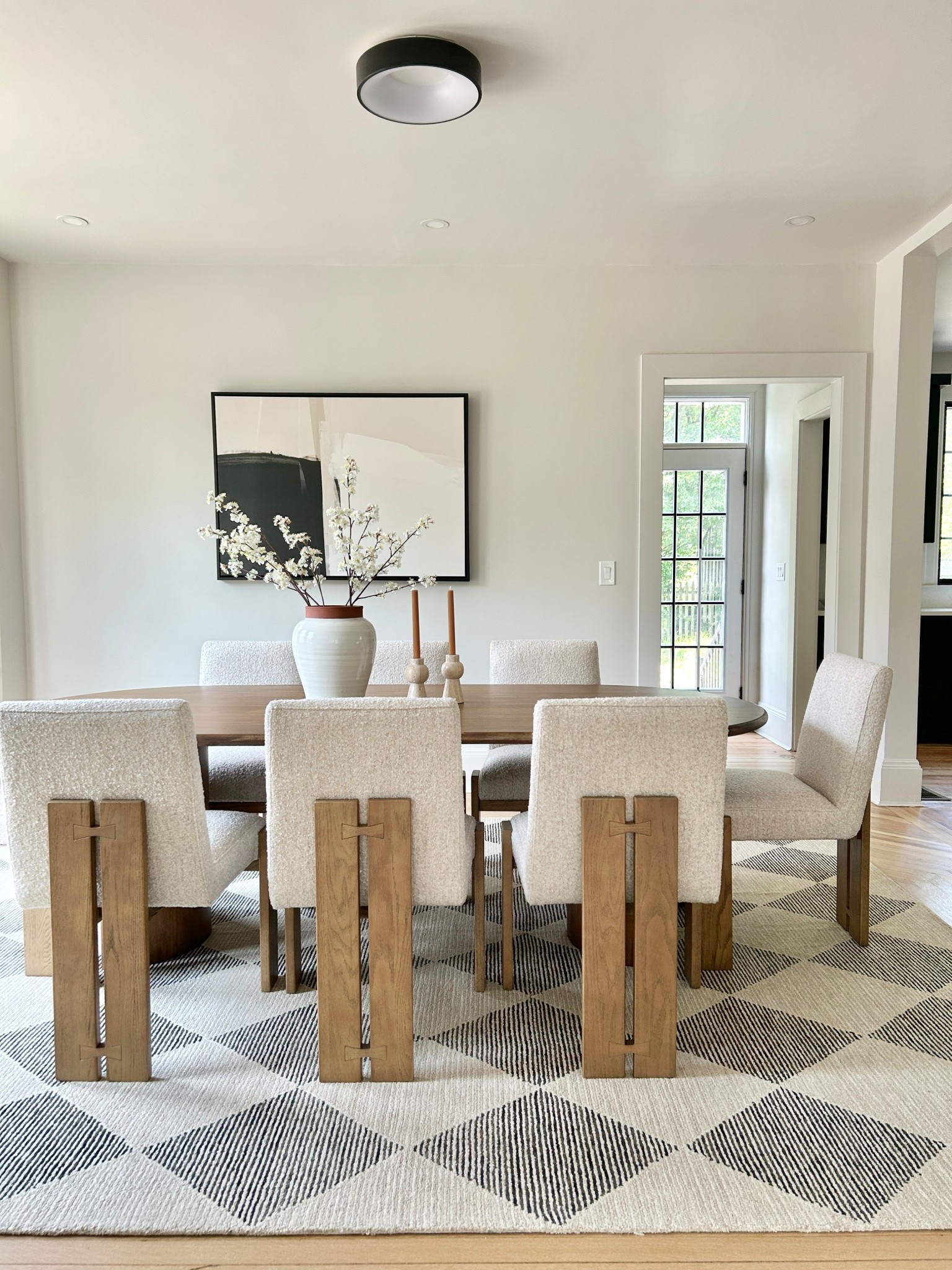 Dining room with a modern organic style.

#diningroom

#LTKHome