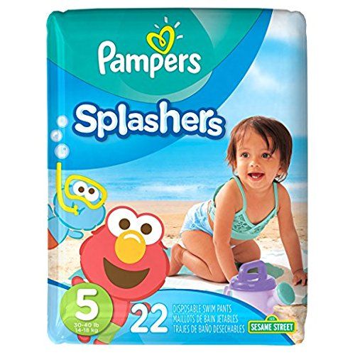 Pampers Splashers Disposable Swim Diapers, Size 5, 22 Count, JUMBO | Amazon (US)