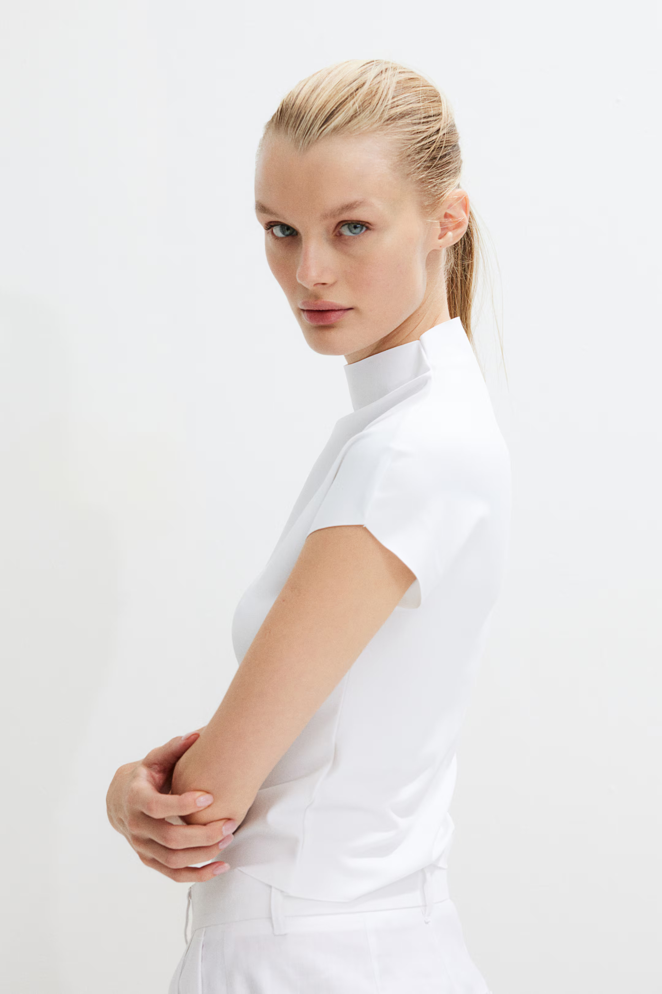 Mock Turtleneck Jersey Top | H&M (US + CA)