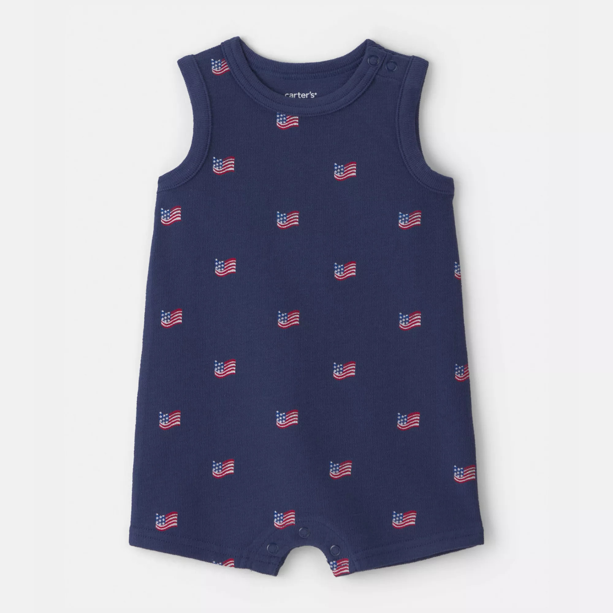 Baby Boy Carter's American Flag Sleeveless Romper | Kohl's
