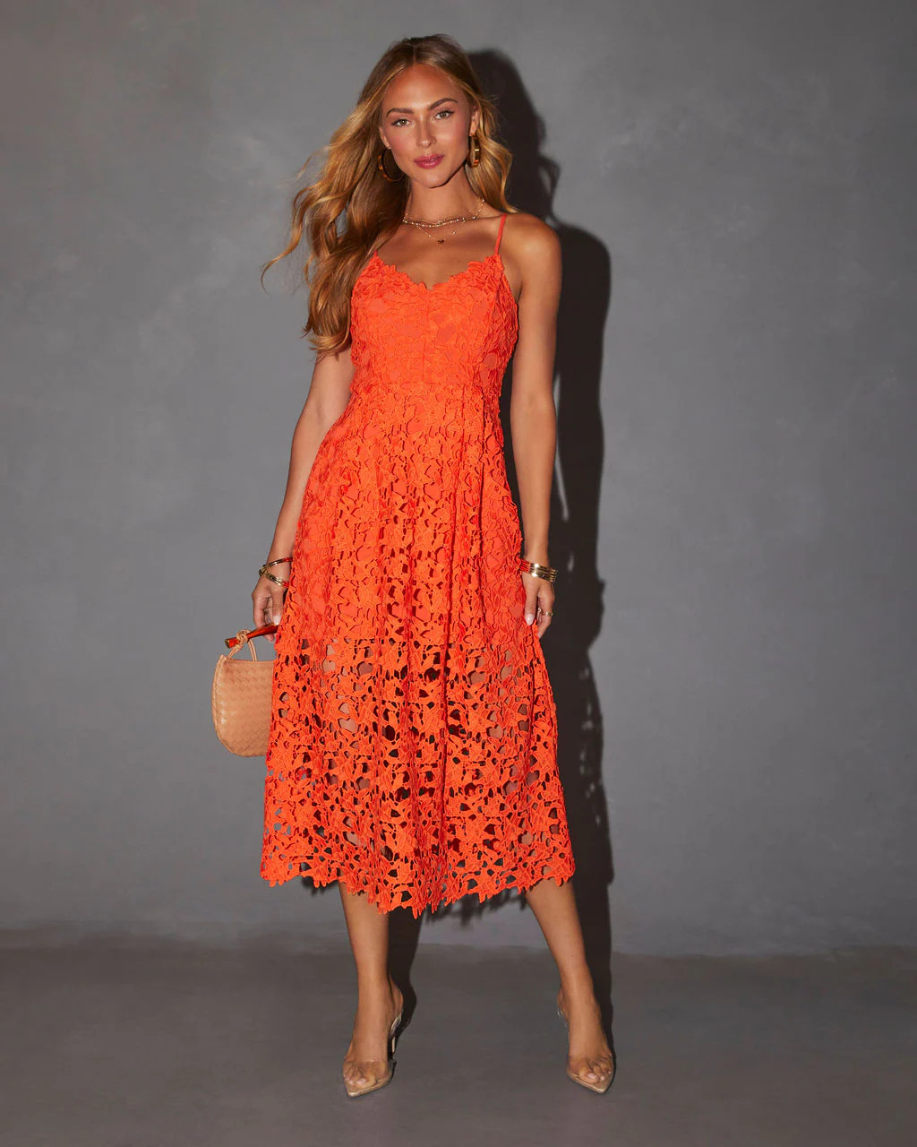 Picturesque Lace Midi Dress | VICI