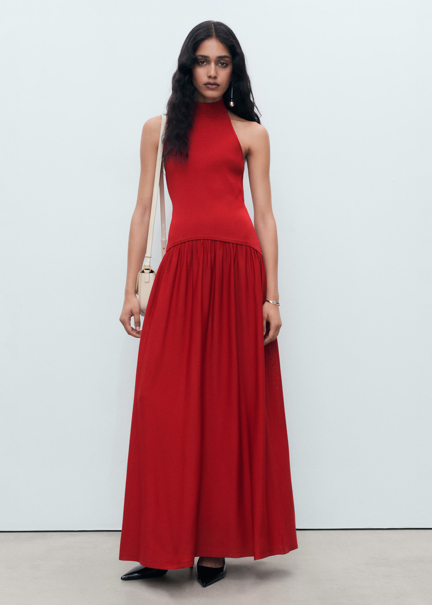 Halter-neck knitted dress | Mango (US/MX/AU)