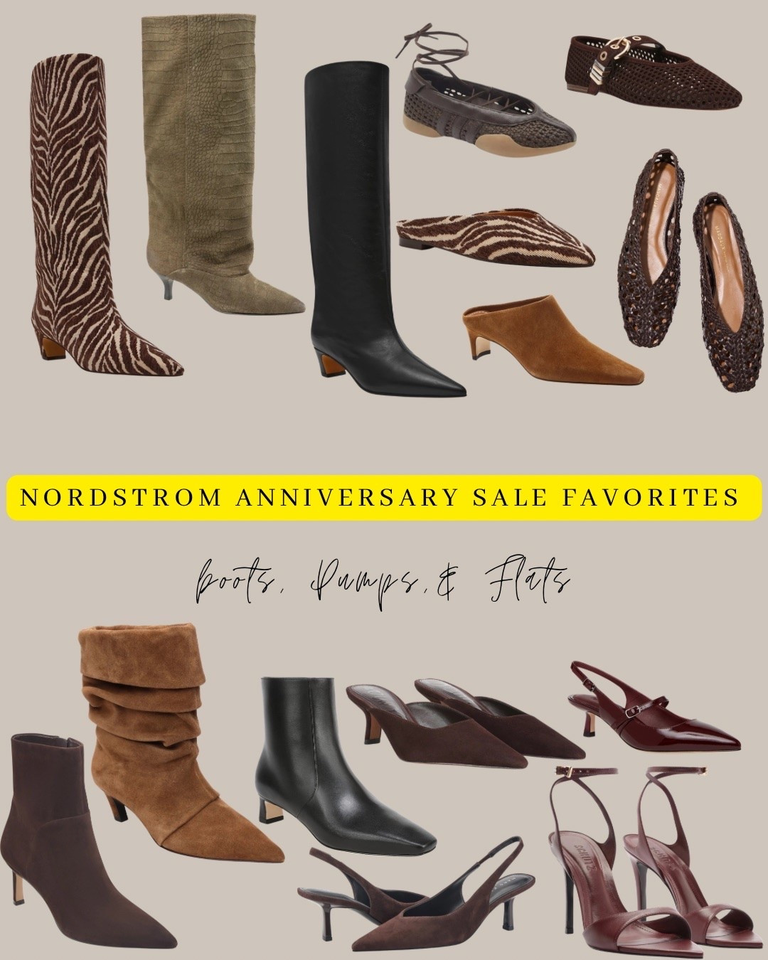 Nordstrom anniversary sale favorite: boots and shoes and flats!

#NordstromAnniversarySale #NSale #NSale2026