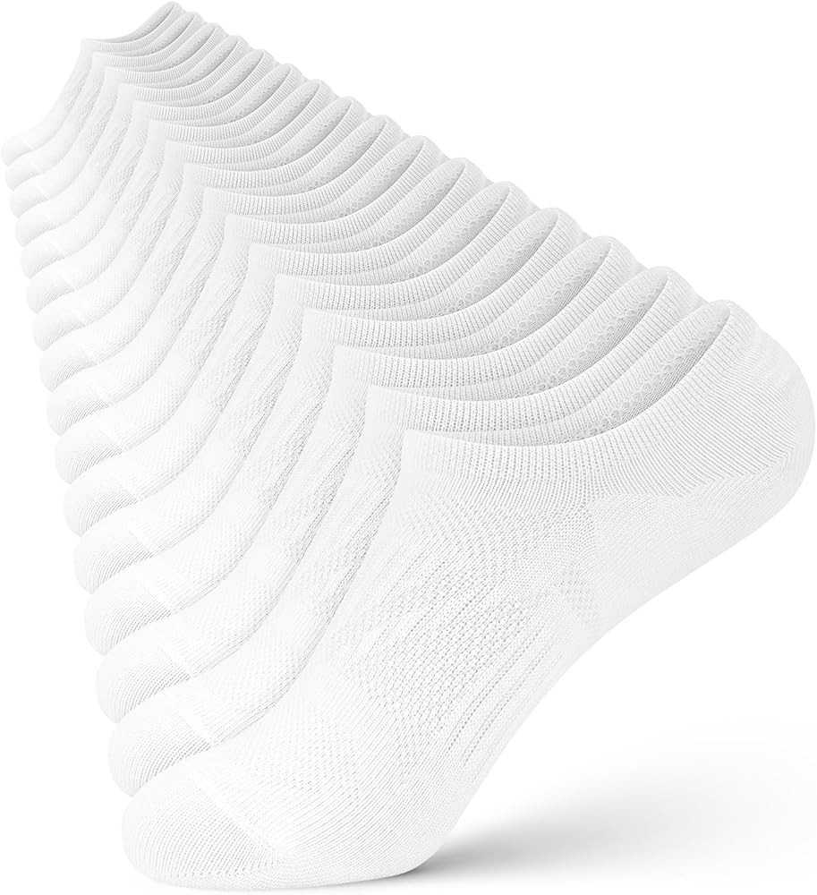 wernies No Show Socks Women - 8 Pairs Ankle Socks for Women, Low Cut Socks Short Cotton Socks, In... | Amazon (US)