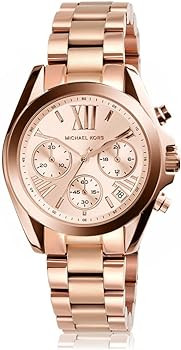 Michael Kors Bradshaw Women's Watch, Stainless Steel Chronograph Watch for Women with Steel or Le... | Amazon (US)