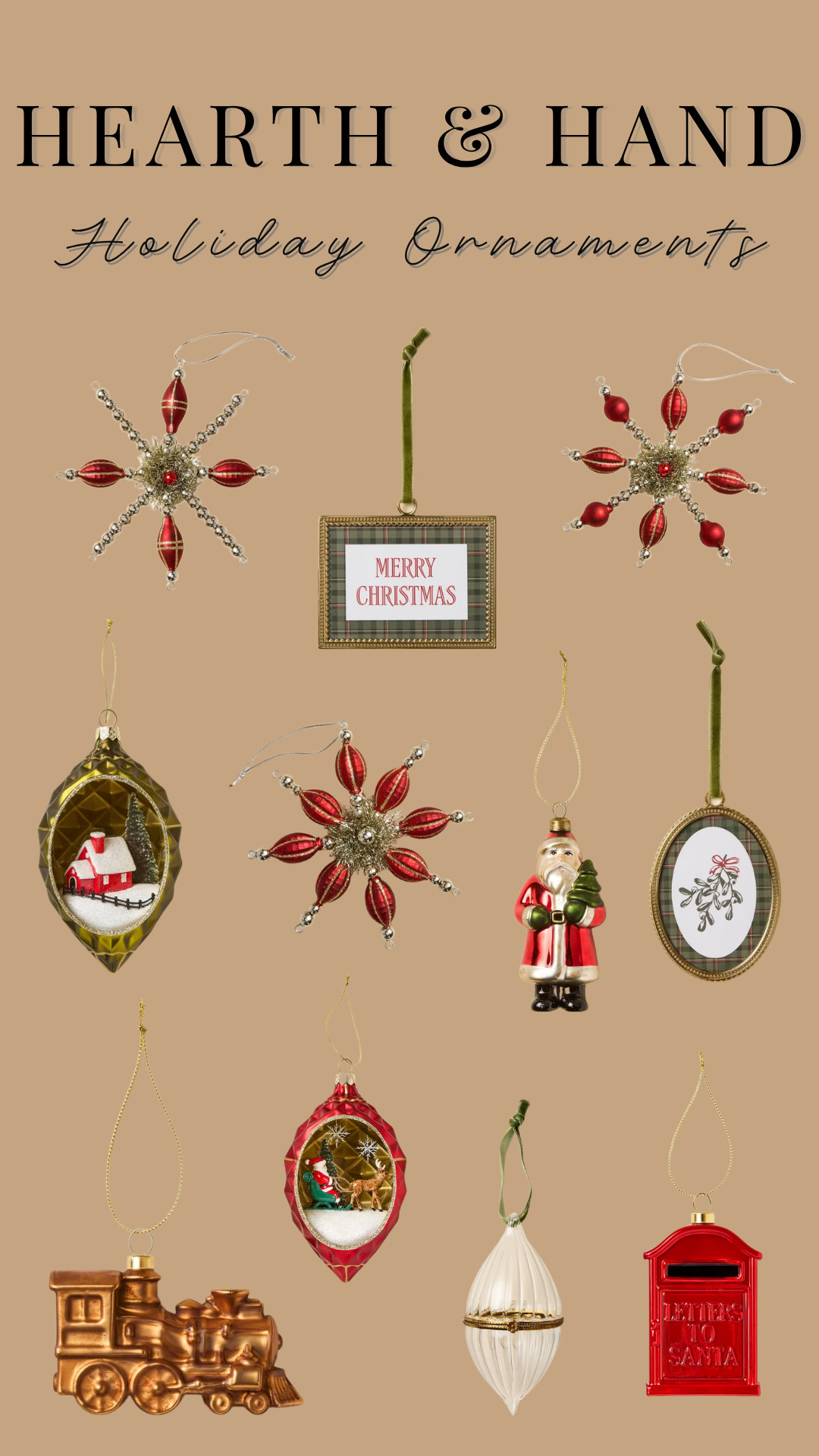 Holiday Ornaments from Hearth & Hand by Magnolia!

home decor, interior design #Target #HeartandHand #Magnolia #NewArrival 

 #LTKHome #LTKSaleAlert